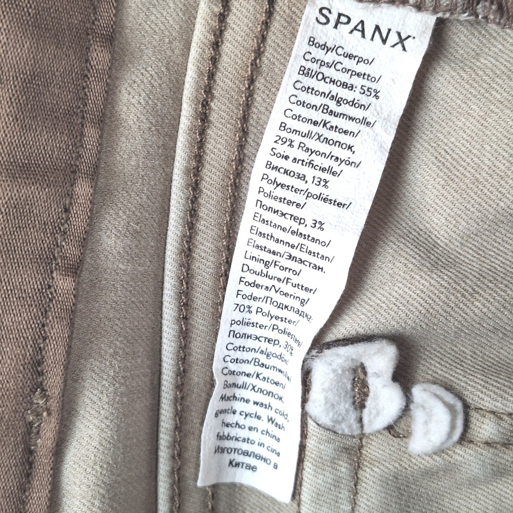 Spanx Pants 1X‎ Tall Wide Leg Stretch Cropped High Rise Pull On Shaping Office - Picture 7 of 11